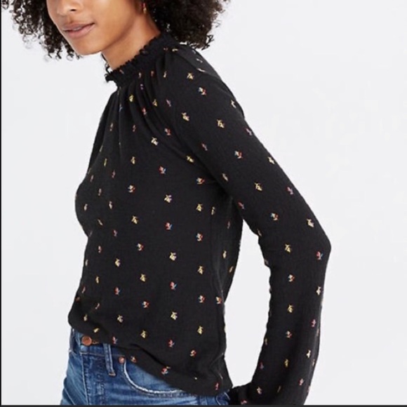 Madewell Texture & Thread Mock Neck Top - Picture 2 of 8